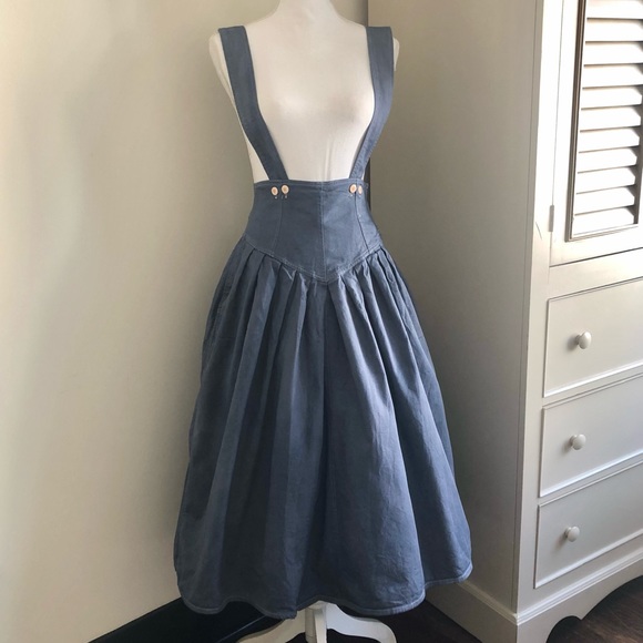Please Thank You Dresses & Skirts - vintage denim overalls skirt